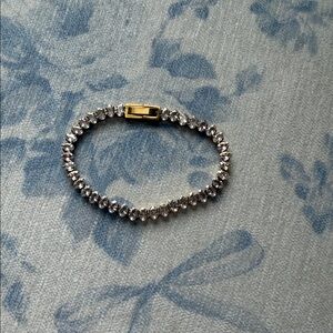 Elegant Gold Oval Tennis Bracelet